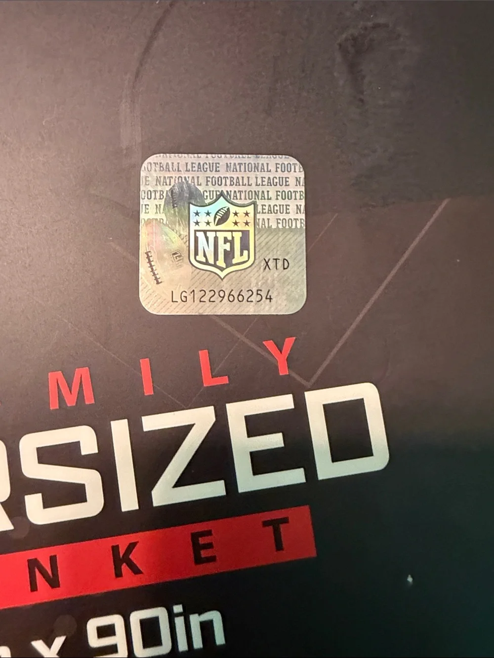 FAN-MILY oversized Steelers Blanket